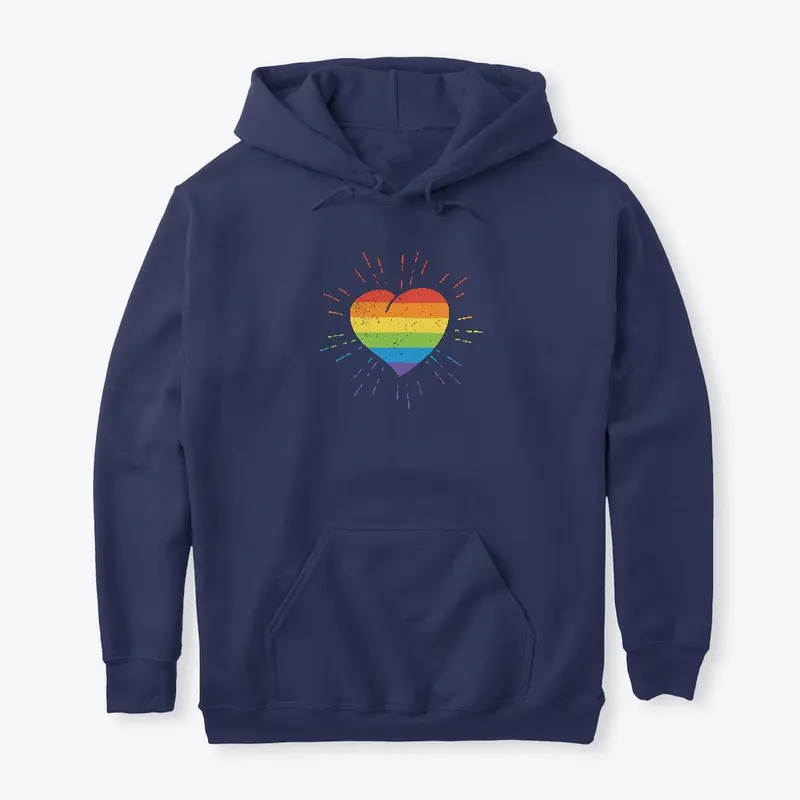 Gay Rainbow Heart